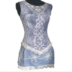 vintage rococo marie antoinette coquette sleeveless dress